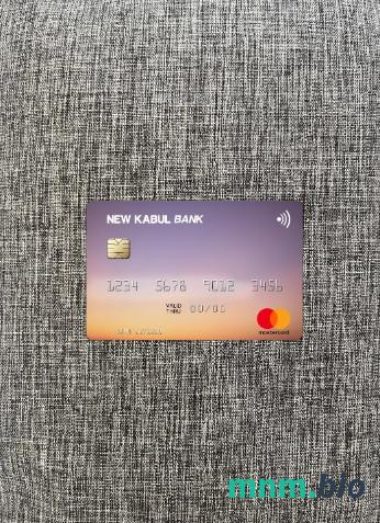 Afghanistan New Kabul bank wygląd zdjęcia mastercard skan PSD + zdjęcie